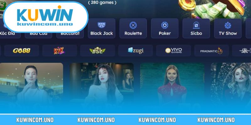 Live Casino KUWIN - Mang Đến Trải Nghiệm Thực Tế Đỉnh Cao 3 Sản phẩm Live Casino KUWIN luôn đa dạng và đổi mới liên tục